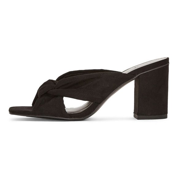 Worthington Women's Manchester Mules Heels Black Dress Shoes - Picture 2 of 4